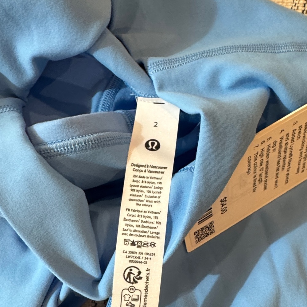Lululemon align shorts pool blue 6" - Picture 4 of 5